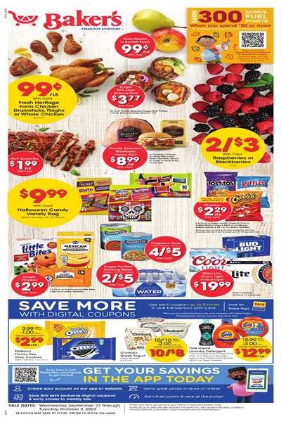 Baker's Weekly Ad Preview: (October 4 - October 10 2023)