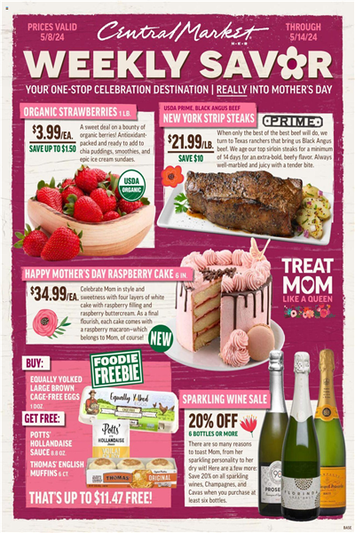 Central Market Weekly Ad Preview: (May 8 - May 14 2024)