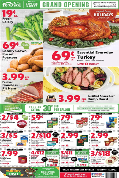 Festival Foods Weekly Ad Preview: (November 16 - November 22 2022)