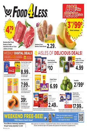 Food 4 Less Weekly Ad Preview September 4