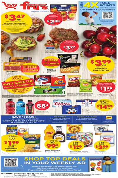 Frys Weekly Ad Preview: (May 15 - May 21 2024)
