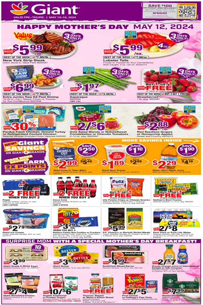 Giant Food Weekly Ad Preview: (May 10 - May 16 2024)