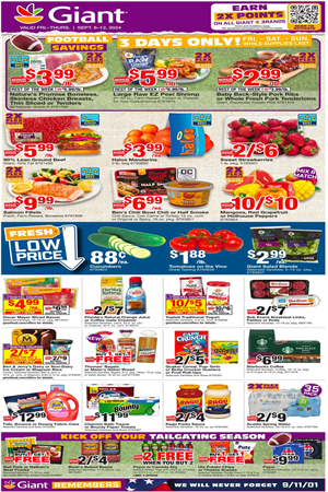 Giant Food Weekly Ad Preview September 6