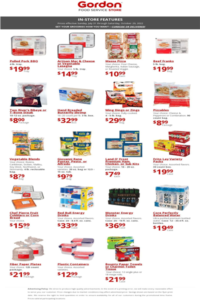 Gordon Food  Weekly Ad Preview: (August 3 - October 29 2022)