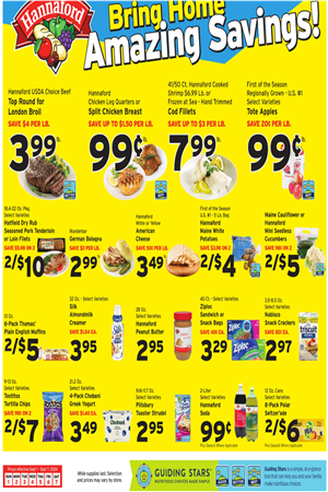 Hannaford Weekly Ad Preview September 1