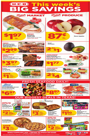 HEB Weekly Ad Preview September 4