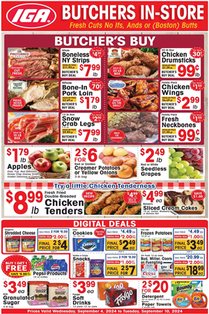 IGA Weekly Ad Preview September 4