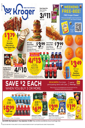 Kroger Weekly Ad Preview September 4