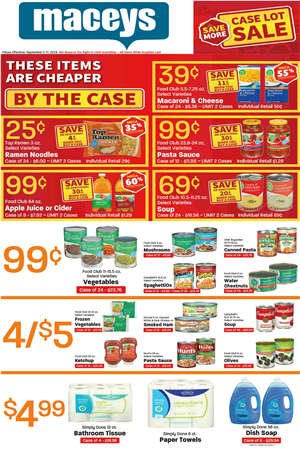 Maceys Weekly Ad Preview September 2