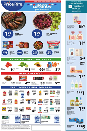 Price Rite Weekly Ad Preview August 30