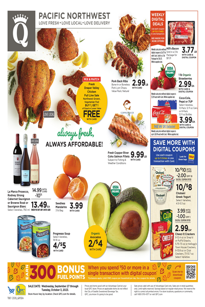 QFC Weekly Ad Preview: (October 4 - October 10 2023)