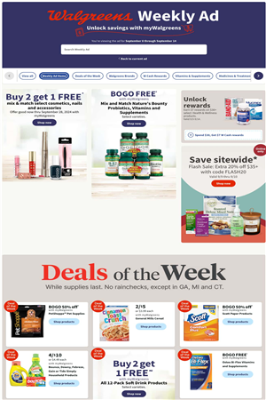 Walgreens Weekly Ad Preview September 8