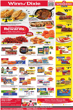 Winn Dixie Weekly Ad Preview September 4