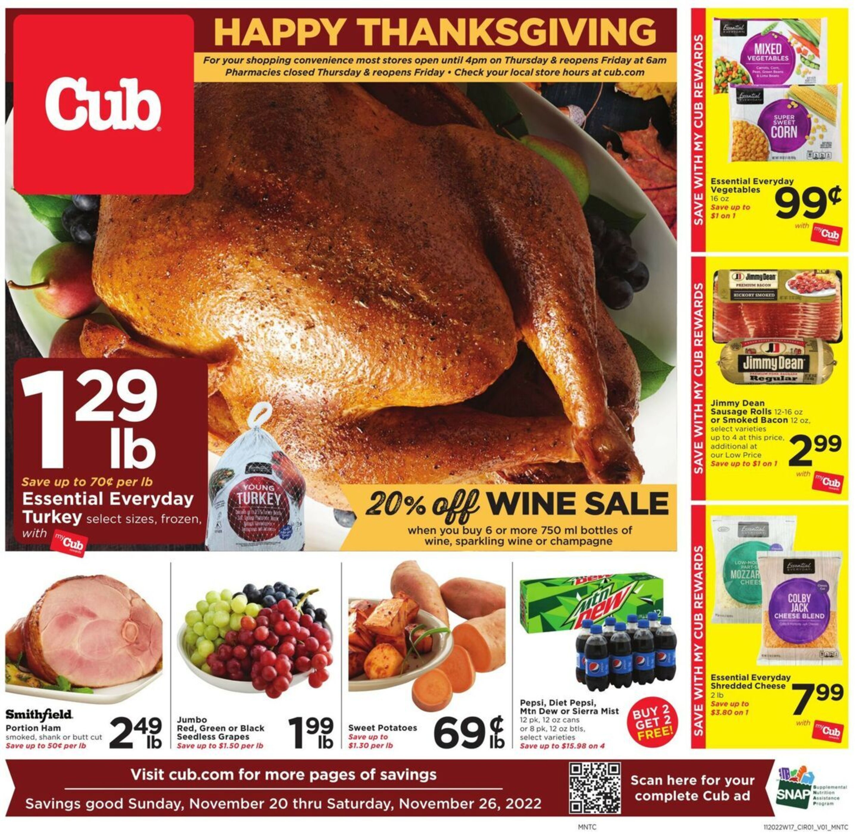 Cub Foods Weekly Ad Preview: (November 20- November 26 2022)