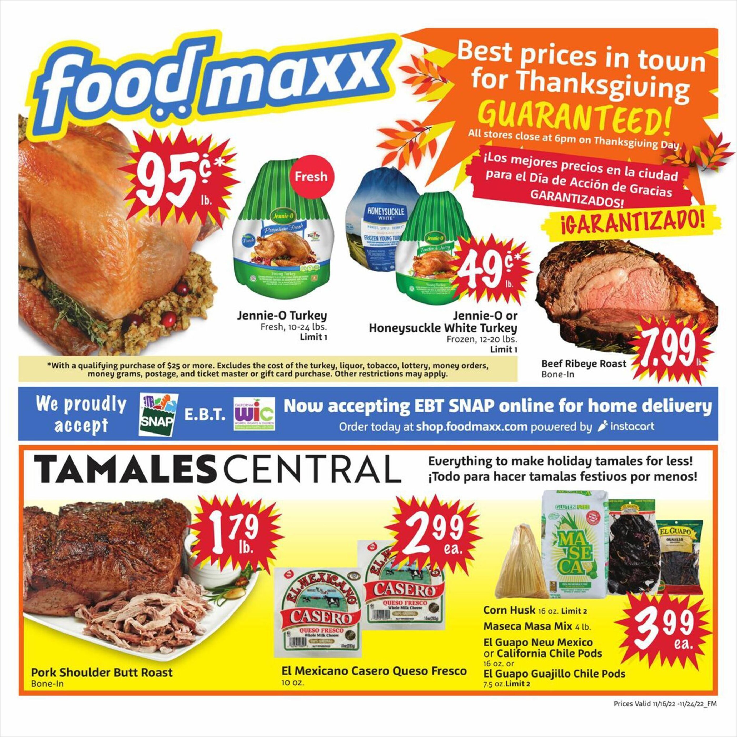 Foodmax Weekly Ad Preview: (November 16 - November 24 2022)