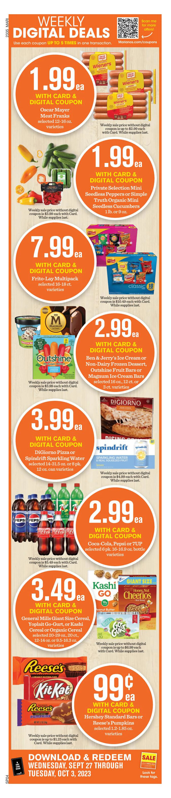 Marianos Weekly Ad Preview: (October 4 - October 10 2023)
