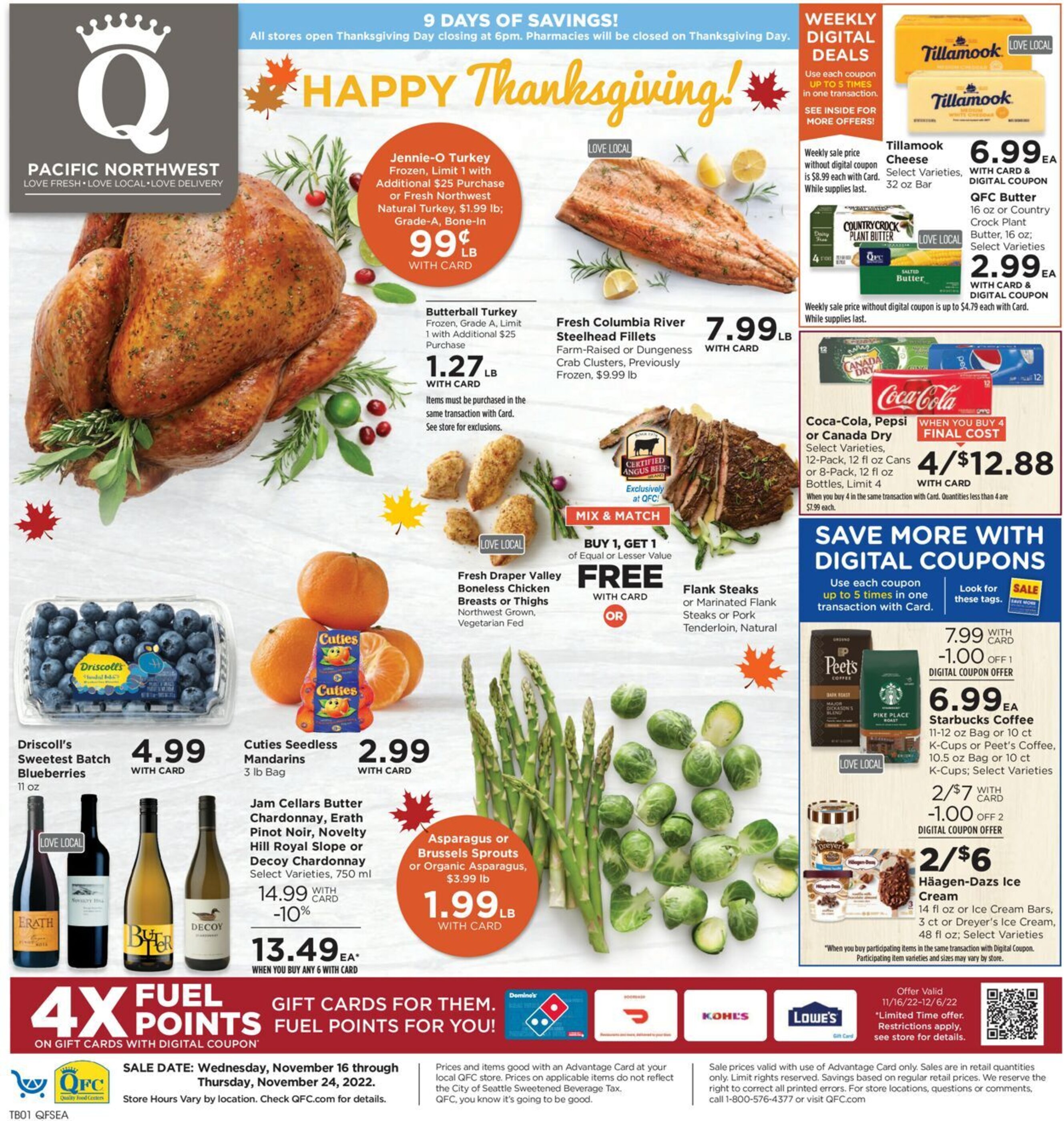 QFC Weekly Ad Preview: (November 16 - November 24 2022)