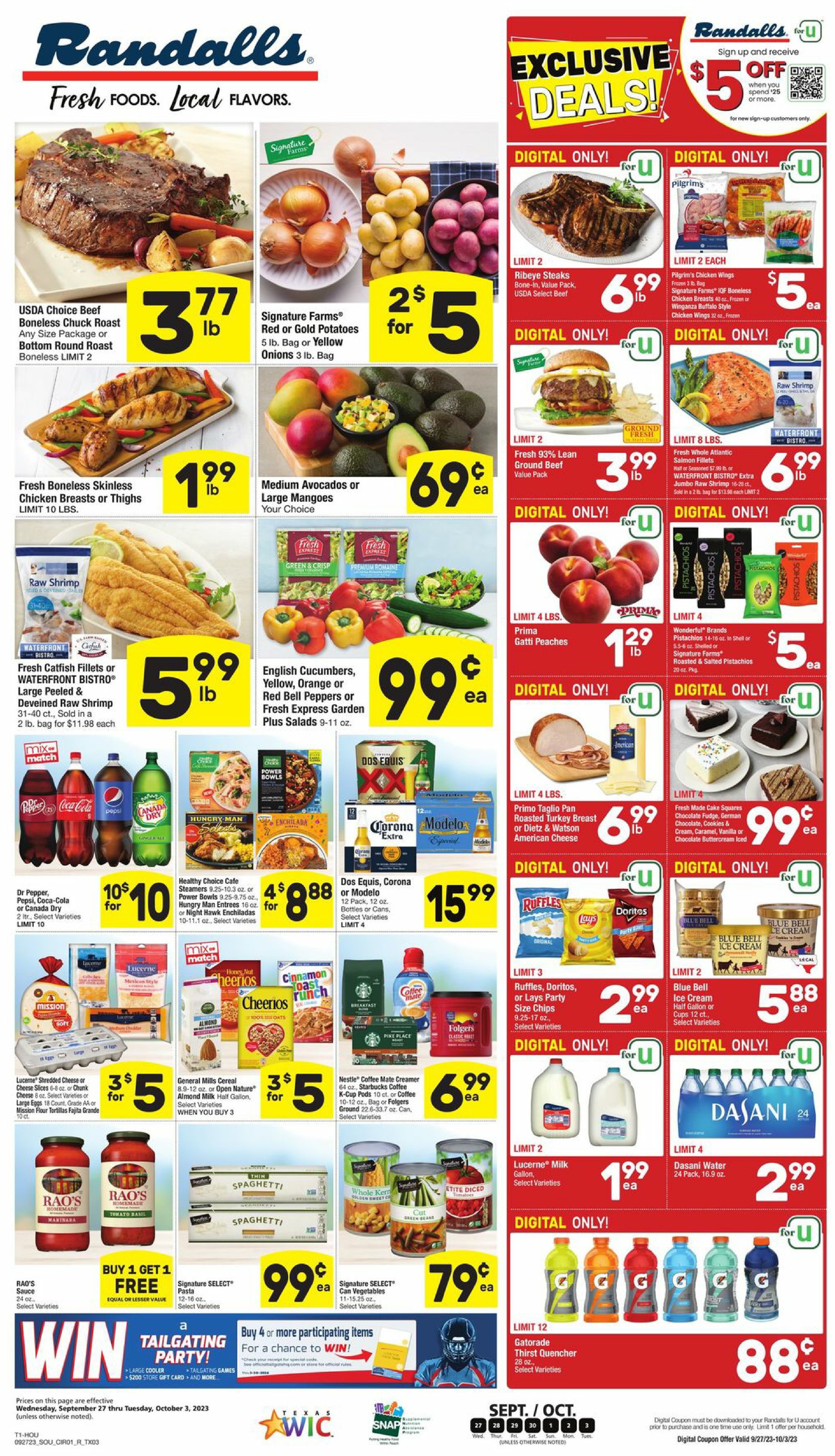 Randalls Weekly Ad Preview: (October 4 - October 10 2023)