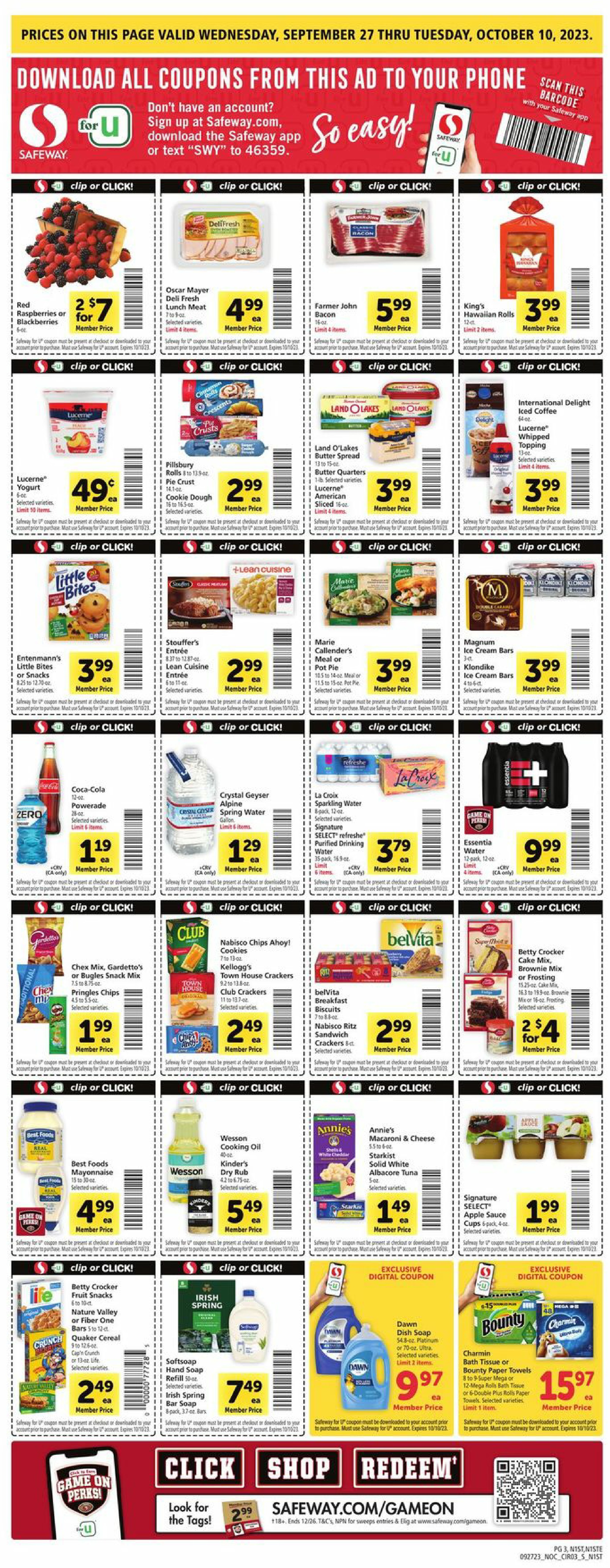 Safeway Weekly Ad Preview: (October 4 - October 10 2023)