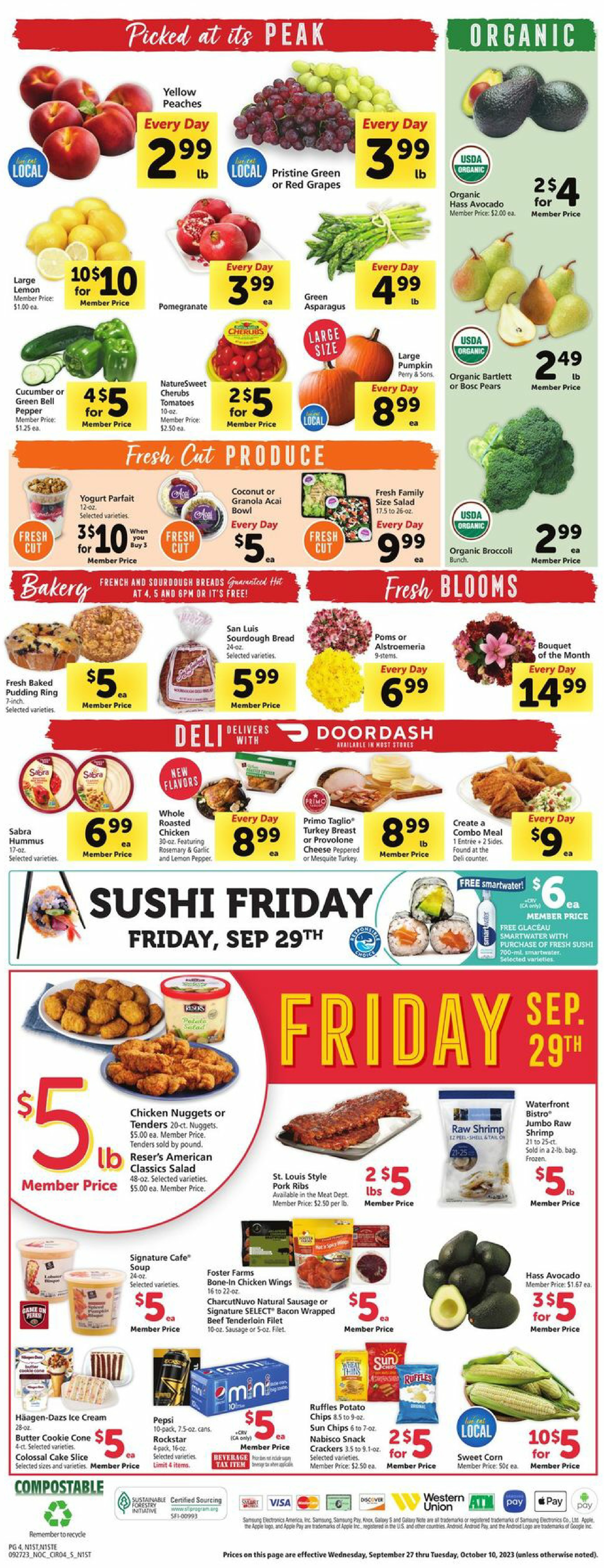 Safeway Weekly Ad Preview: (October 4 - October 10 2023)