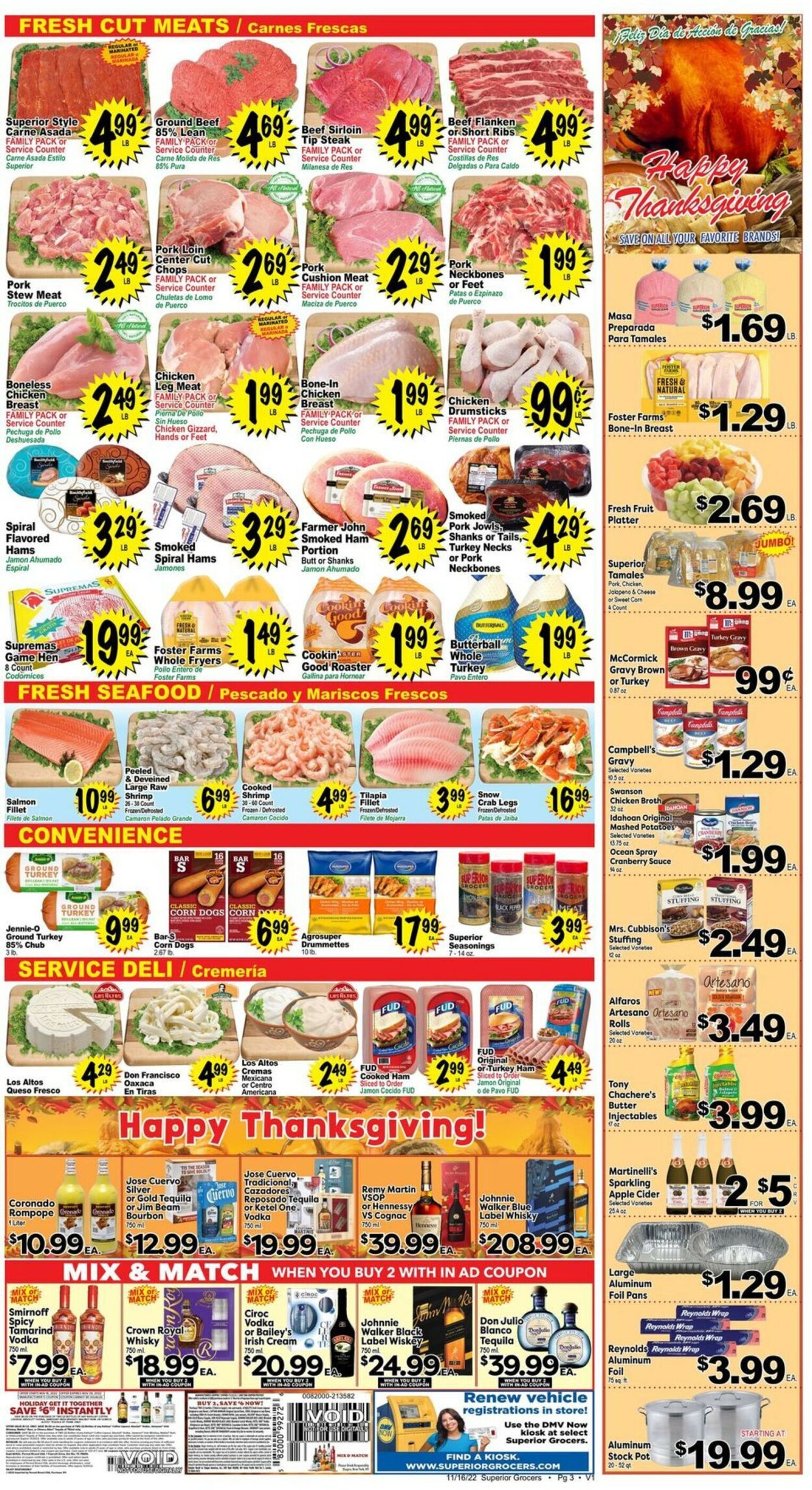 Superior Grocers Weekly Ad Preview: (November 16 - November 22 2022)